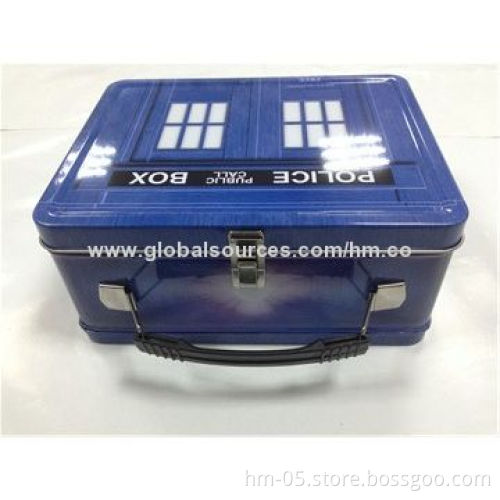 Lunch tin box, made of 0.23mm, shapes, sizes and printing can be customized